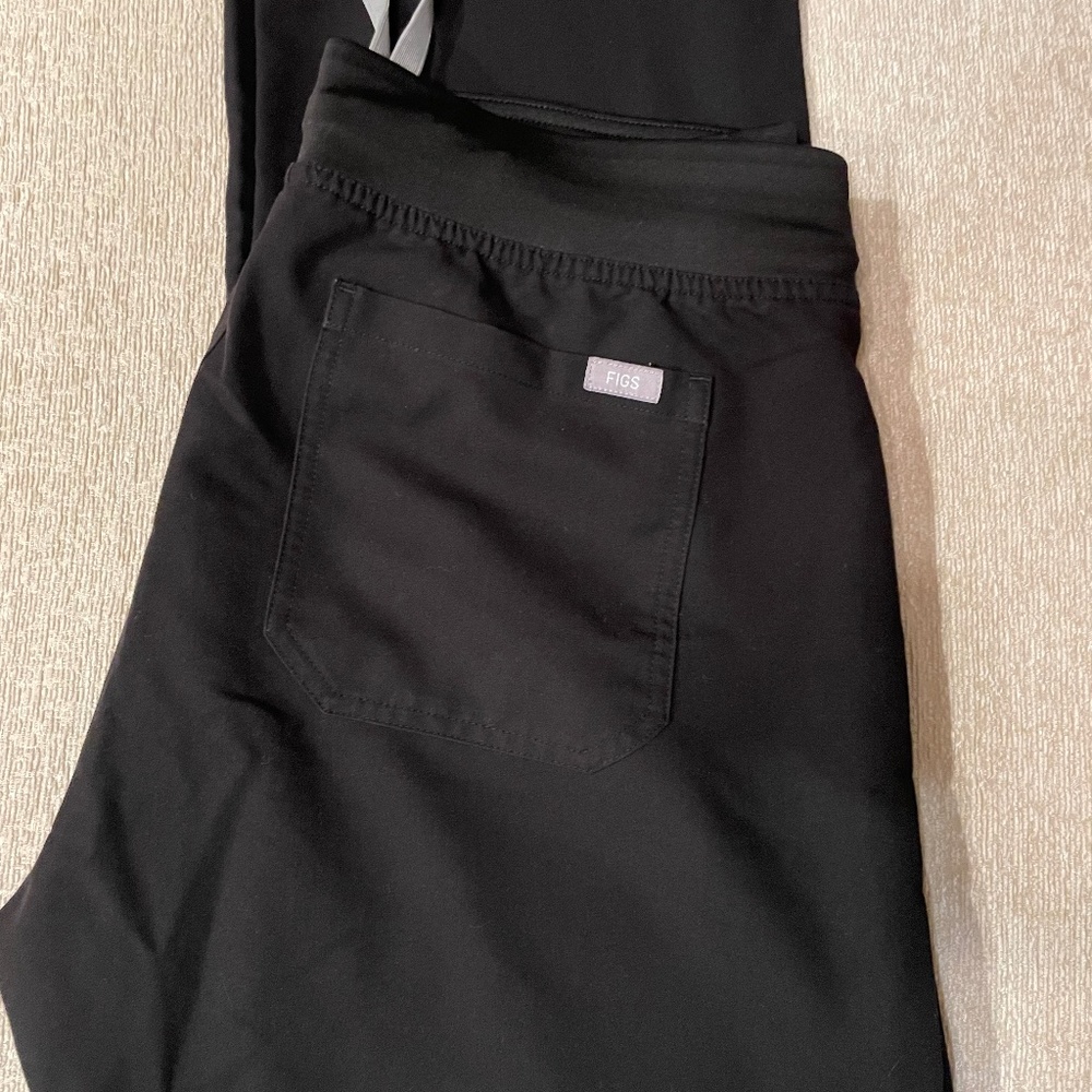 FIGS Black Livingston Tall Basic Scrub Pants